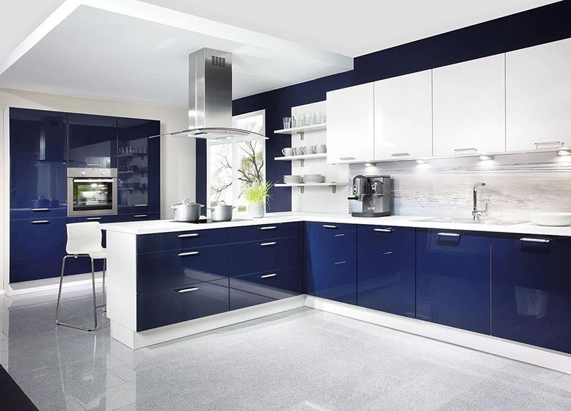 high gloss uv board kitchen cabinet