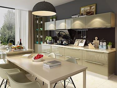 Lacquer Kitchen Cabinet in Different Colors