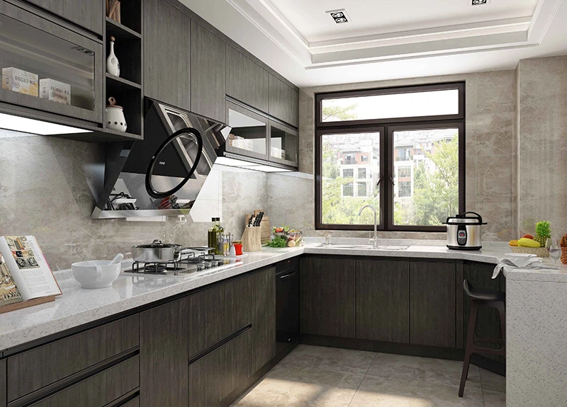 balck wood grain kitchen cabinet balck wood grain kitchen cabinet