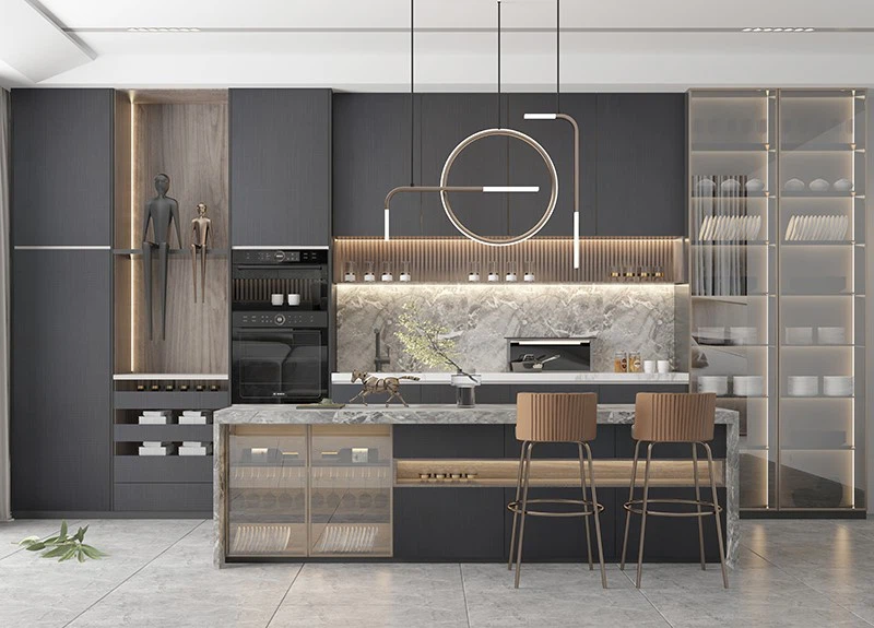 Grey Textured Kitchen Cabinet Grey Textured Kitchen Cabinet