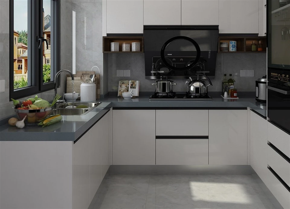 Gabinete de cocina lacado OEM