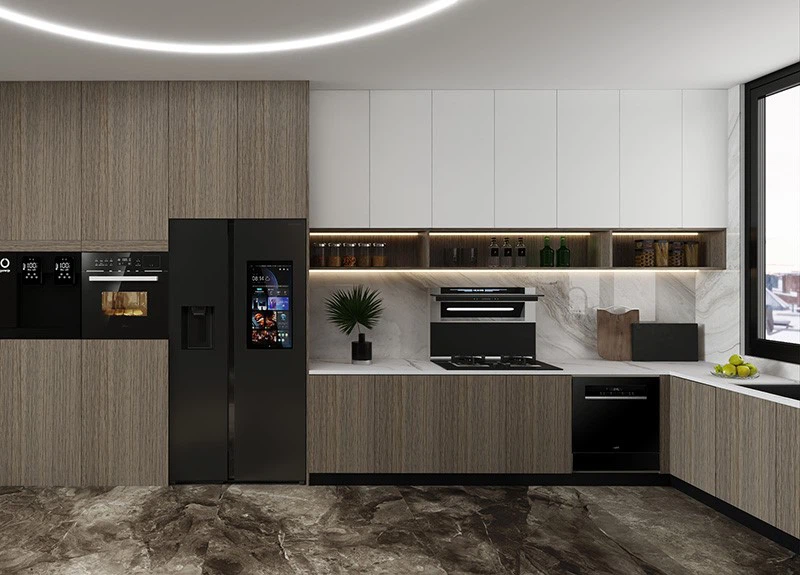 Modular Wood Grain Kitchen Cabinets Modular Wood Grain Kitchen Cabinets