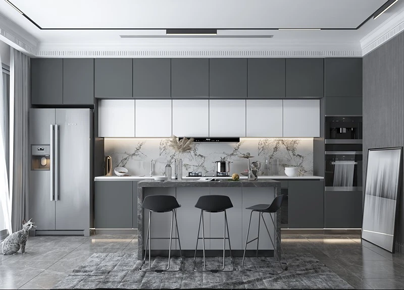 modern grey kitchen cabinet1