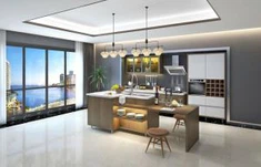 Gabinete de cocina residencial