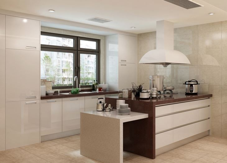 white gloss acrylic kitchen cabinets