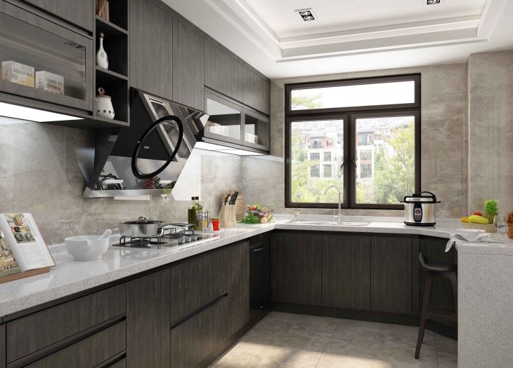 Customized MFC Kitchen Cabinet