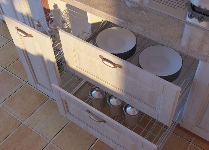 PVC Modular Kitchen Cabinets