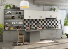 Gabinete de cocina MFC personalizado