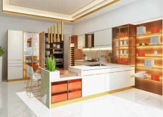 Gabinetes de cocina sin marco