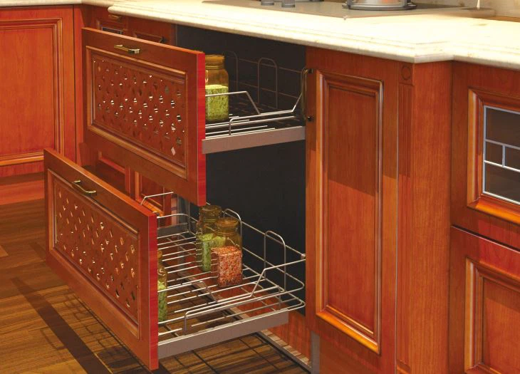 Wood Veneer Kitchen Cabinets