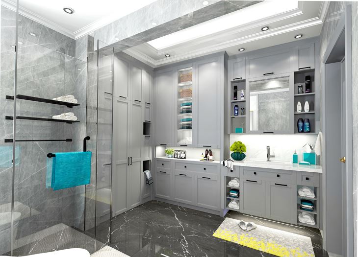 Tocador de almacenamiento de baño