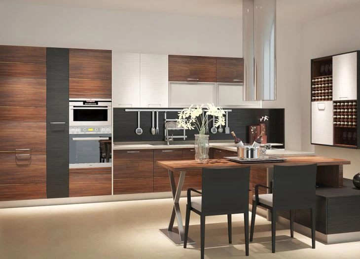 Gabinetes de cocina en forma de L
