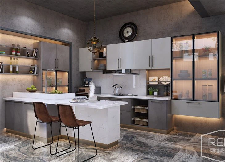 Gabinetes de despensa de cocina de PVC