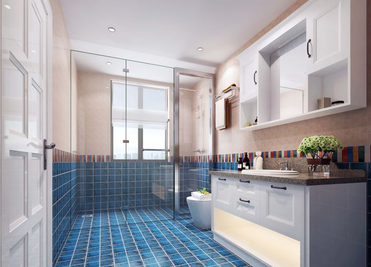 Tocador de baño con mueble para lavabo