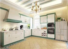 Gabinetes de cocina blancos antiguos