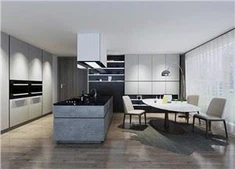 Gabinete de cocina UV gris