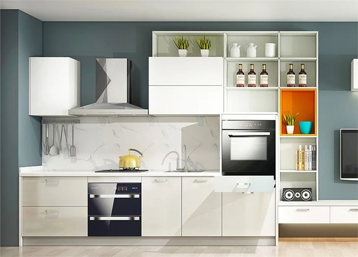 Gabinetes de cocina de melamina blanca