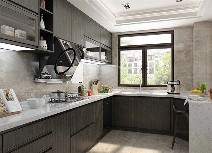 Black Melamine Kitchen Cabinet