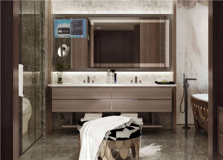 Modern Slab Bathroom Cabinets