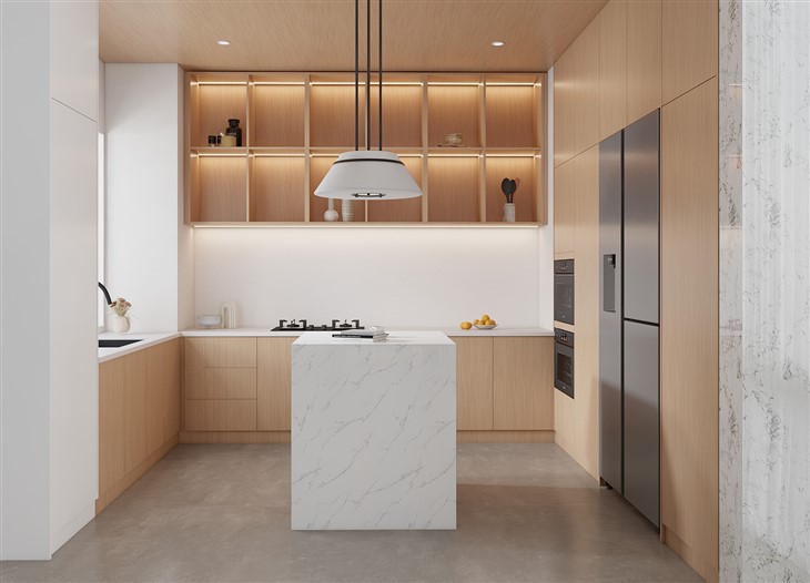 Wood Grain Laminate Kitchen Cabinet best